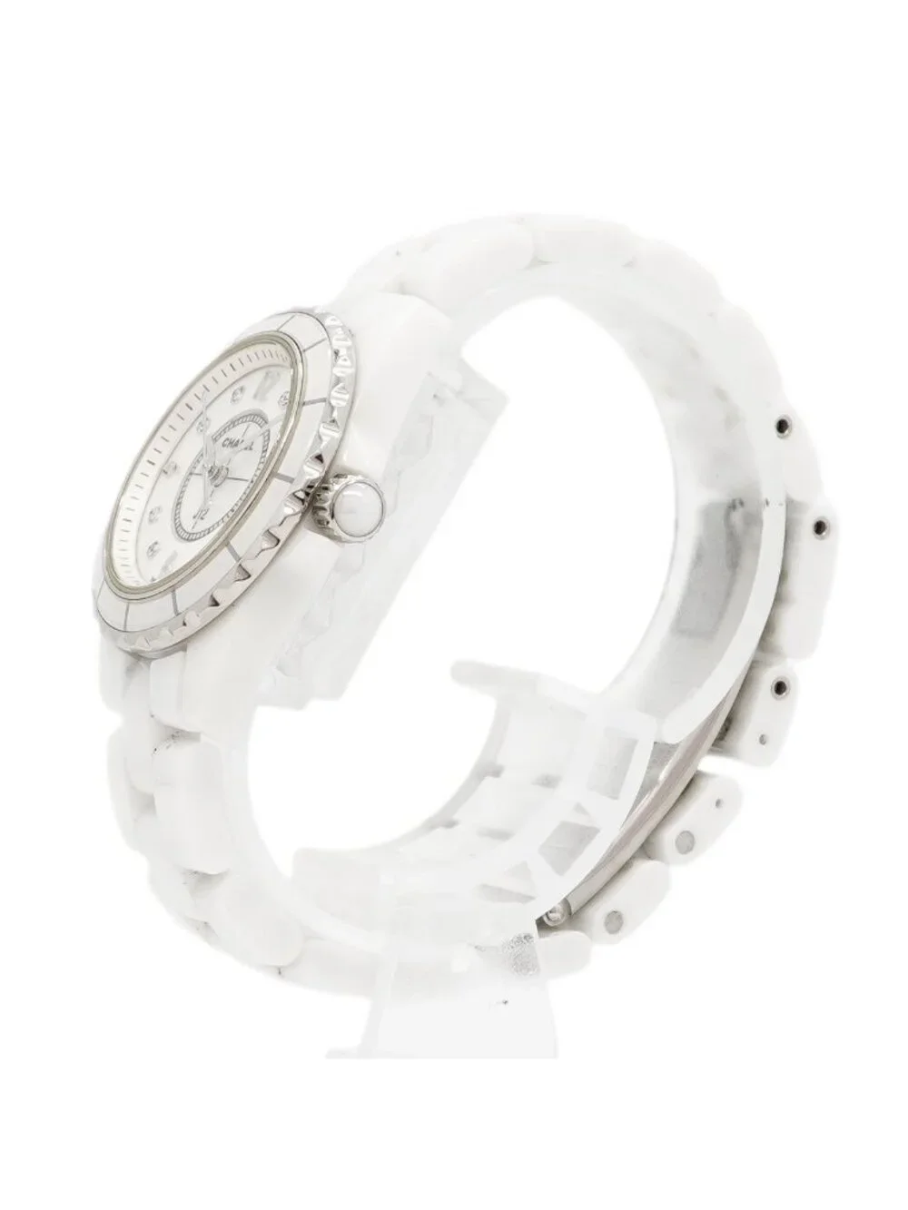 Chanel Diamond White Dial Watch